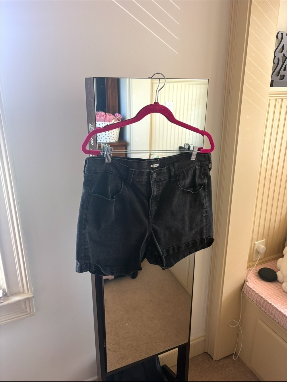 Old Navy Black Denim Jean Shorts